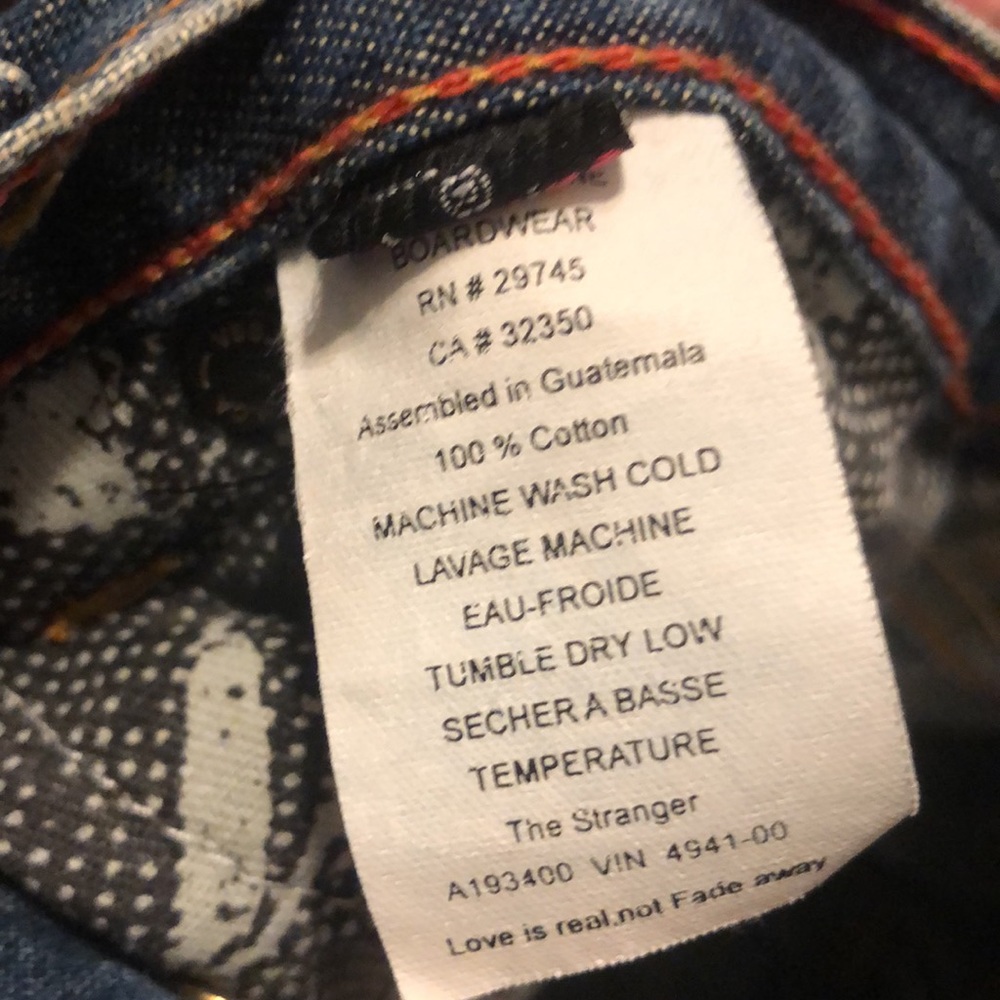 Volcom Mens Blue ๐ Denim Stranger W 32 I 31 - Picture 8 of 8